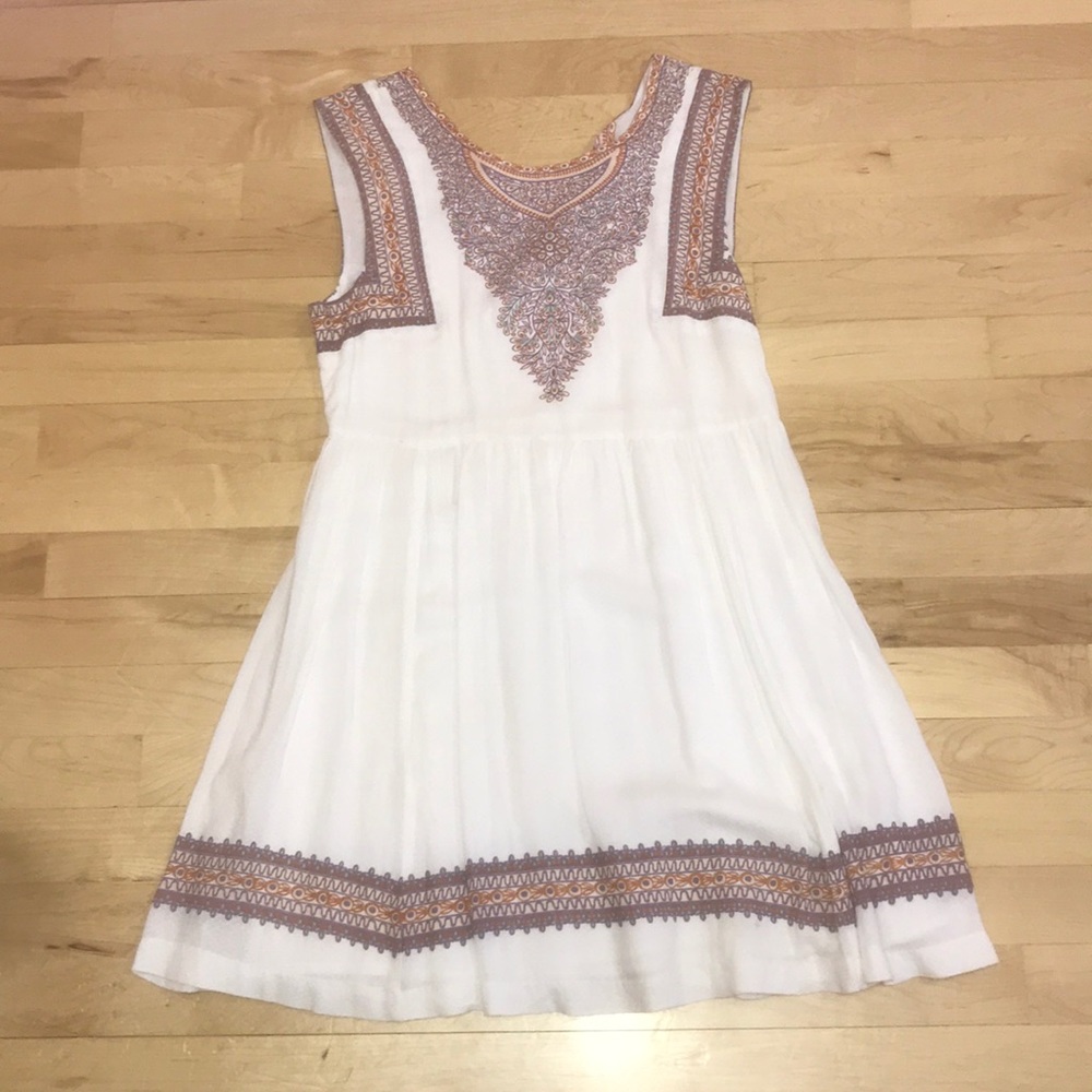 FREE PEOPLE white mini dress